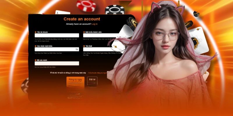 Điền đầy đủ form đăng ký tài khoản mới tại 9bet